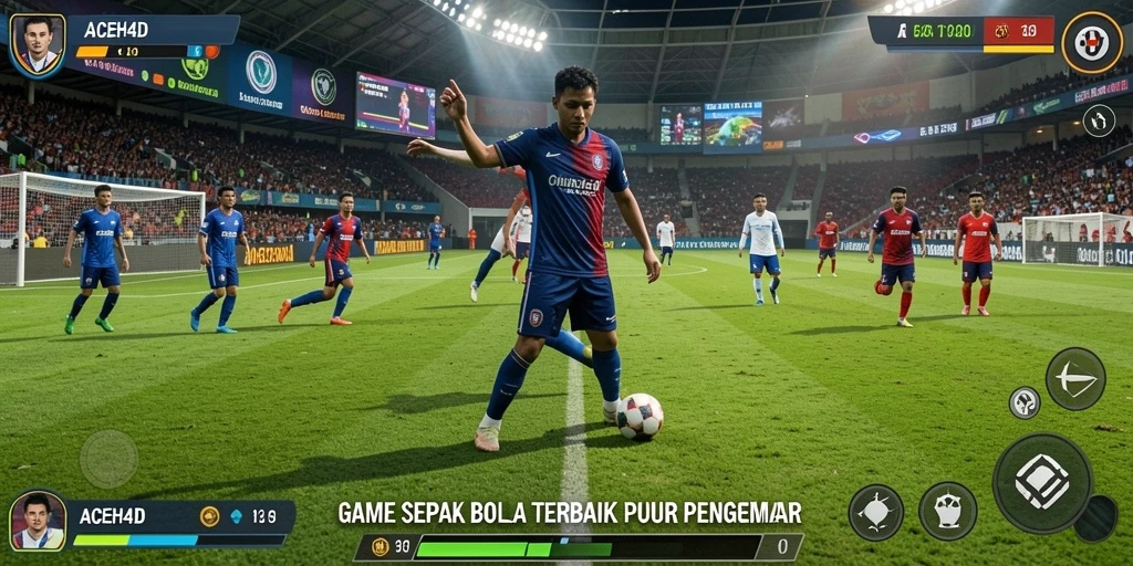 Tampilan menakjubkan dari gameplay sepak bola ACEH4D.