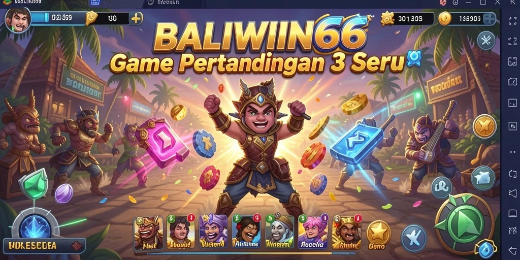 Tampilan gameplay BALIWIN66 yang seru dan penuh warna.