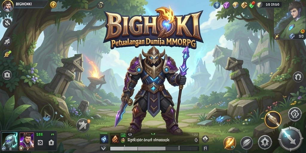 Gameplay BIGHOKI yang mengasyikkan dan penuh tantangan di dunia MMORPG.