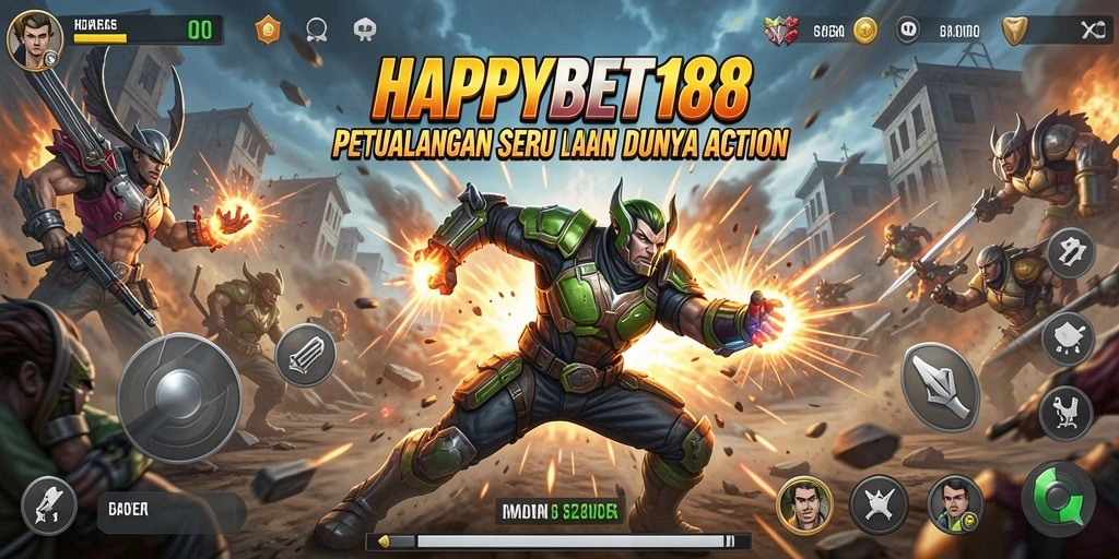 Tangkapan layar menunjukkan aksi mendebarkan dari HAPPYBET188.