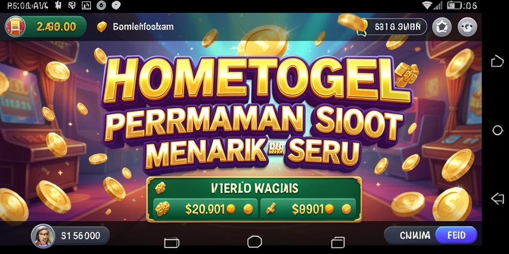 Tampilan menarik dari gameplay Slot HOMETOGEL yang seru.