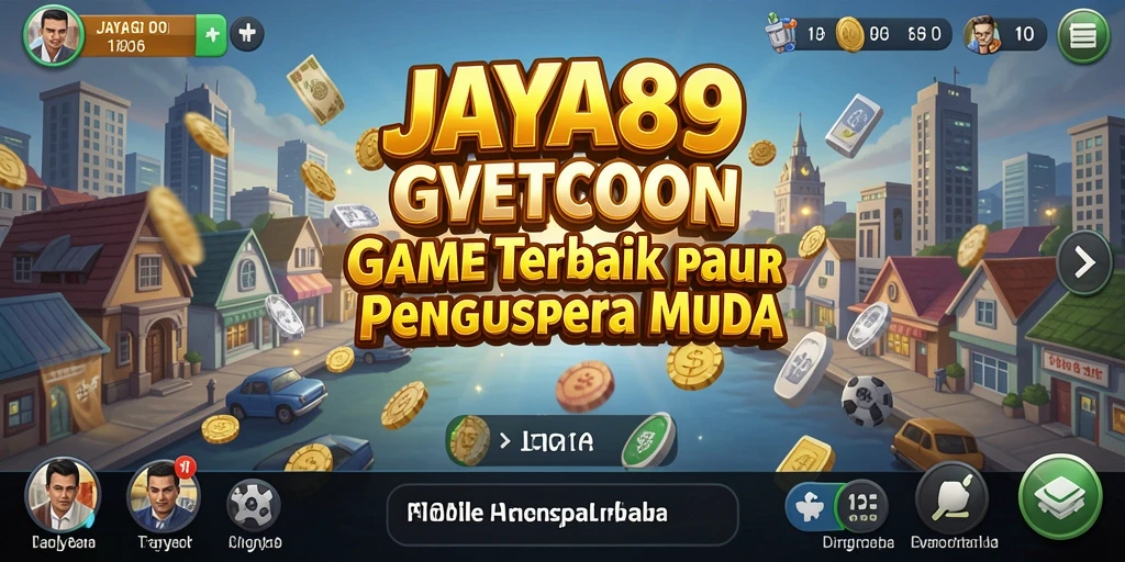 Screenshot gameplay JAYA89 menampilkan aksi pembangunan bisnis yang mendebarkan.