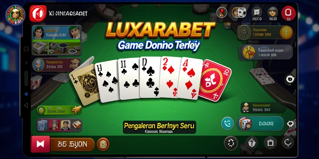 Screenshot gameplay LUXARABET yang menampilkan aksi domino yang mendebarkan.