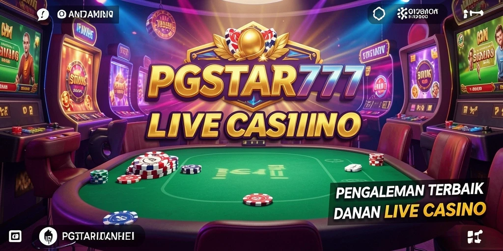 Tampilan gameplay langsung dengan dealer profesional di PGSTAR777.