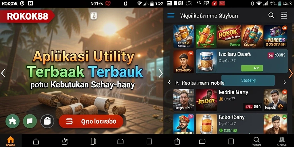 Tampilan antarmuka ROKOK88 yang sederhana dan menarik.