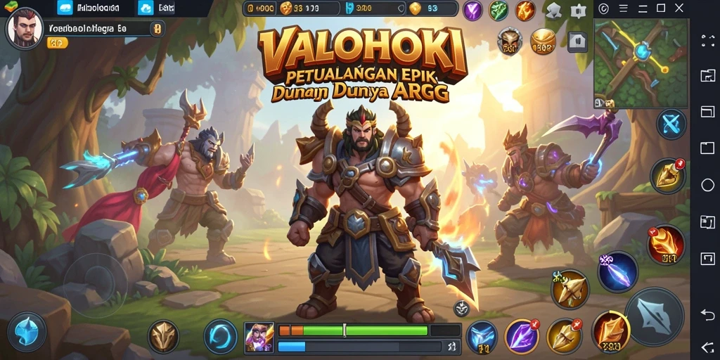 Tampilan permainan VALOHOKI yang mendebarkan dalam aksi ARPG.